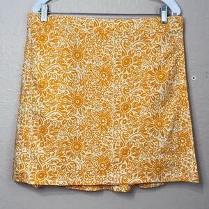 Ripskirt Hawaii Wrap Skirt Womens Large Tuscan Sunflower Print Pockets Beach
